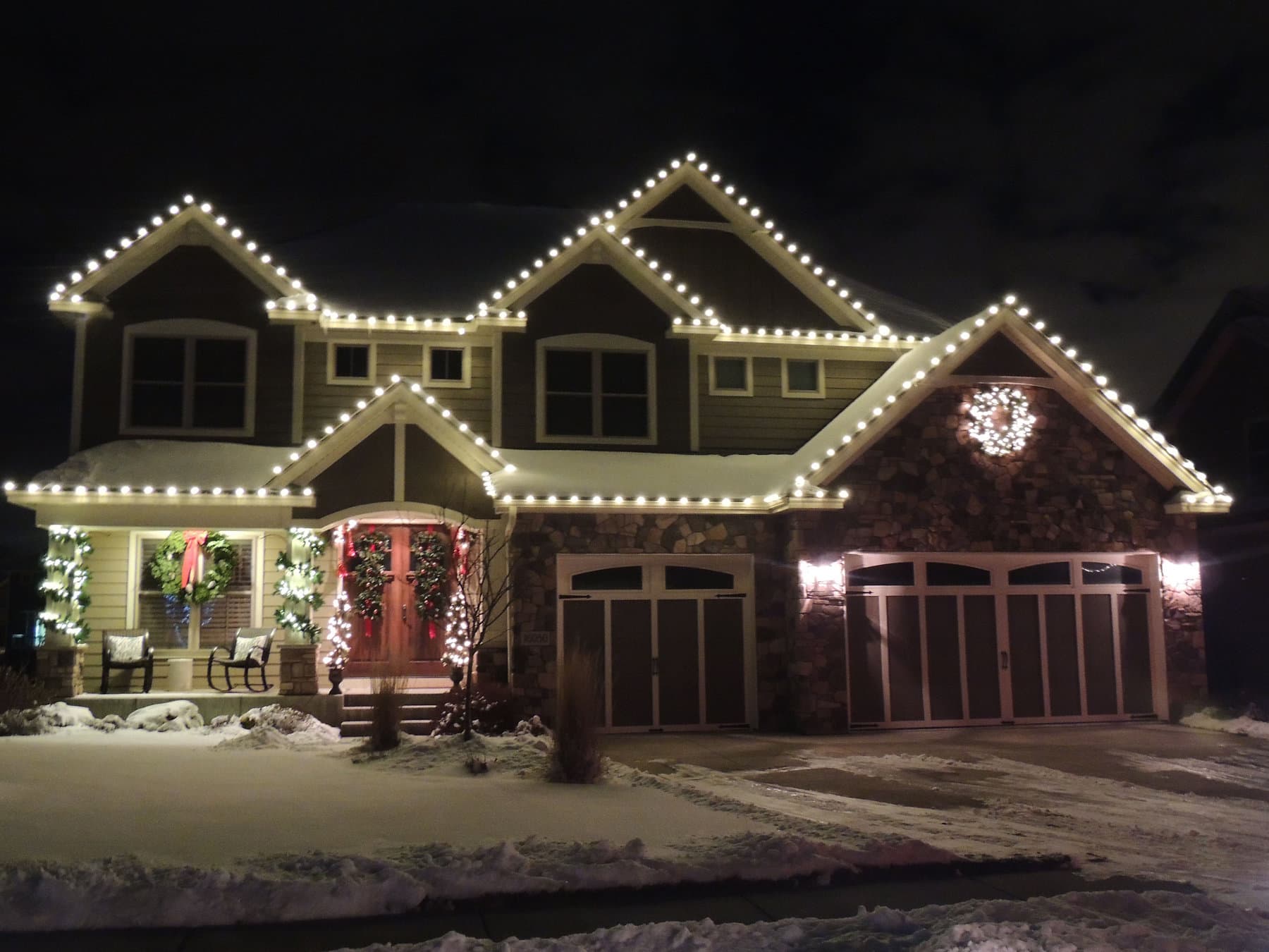 Warm White LED, Garland, Wreath, Plymouth, MN